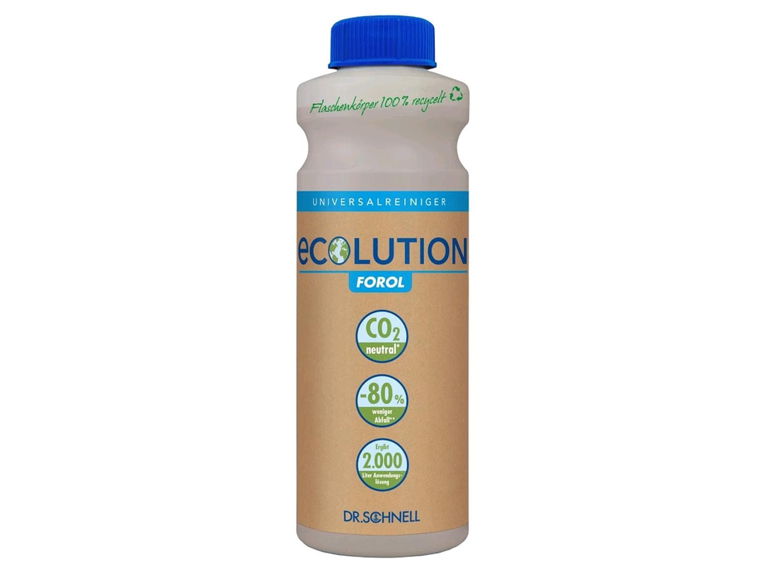 Forol ECOLUTION, Universalreiniger 1 Liter Ultra-Hochkonzentrat, ergibt