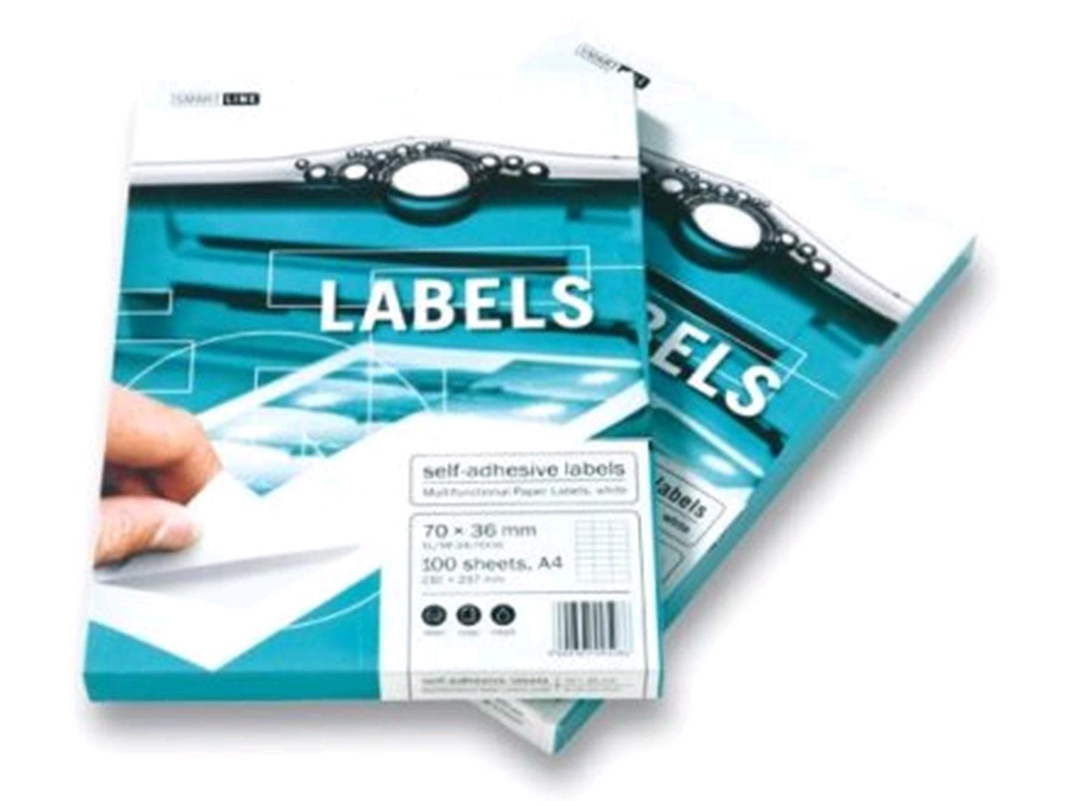 euro LABELS Multifunktionale Etiketten 70 x 37 mm, 24 Stück per A4-Blatt