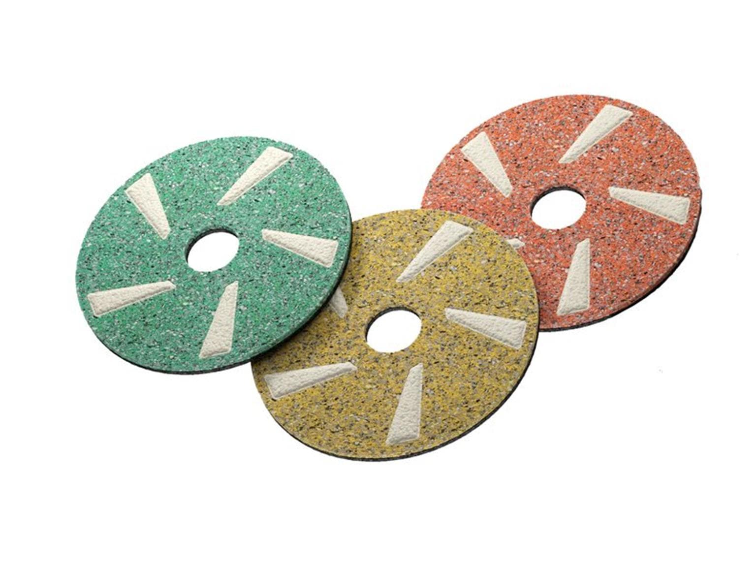 FloorZilla diamond Pad, 13" 330 mm grün / gelb / rot ; Starter-Kit 13