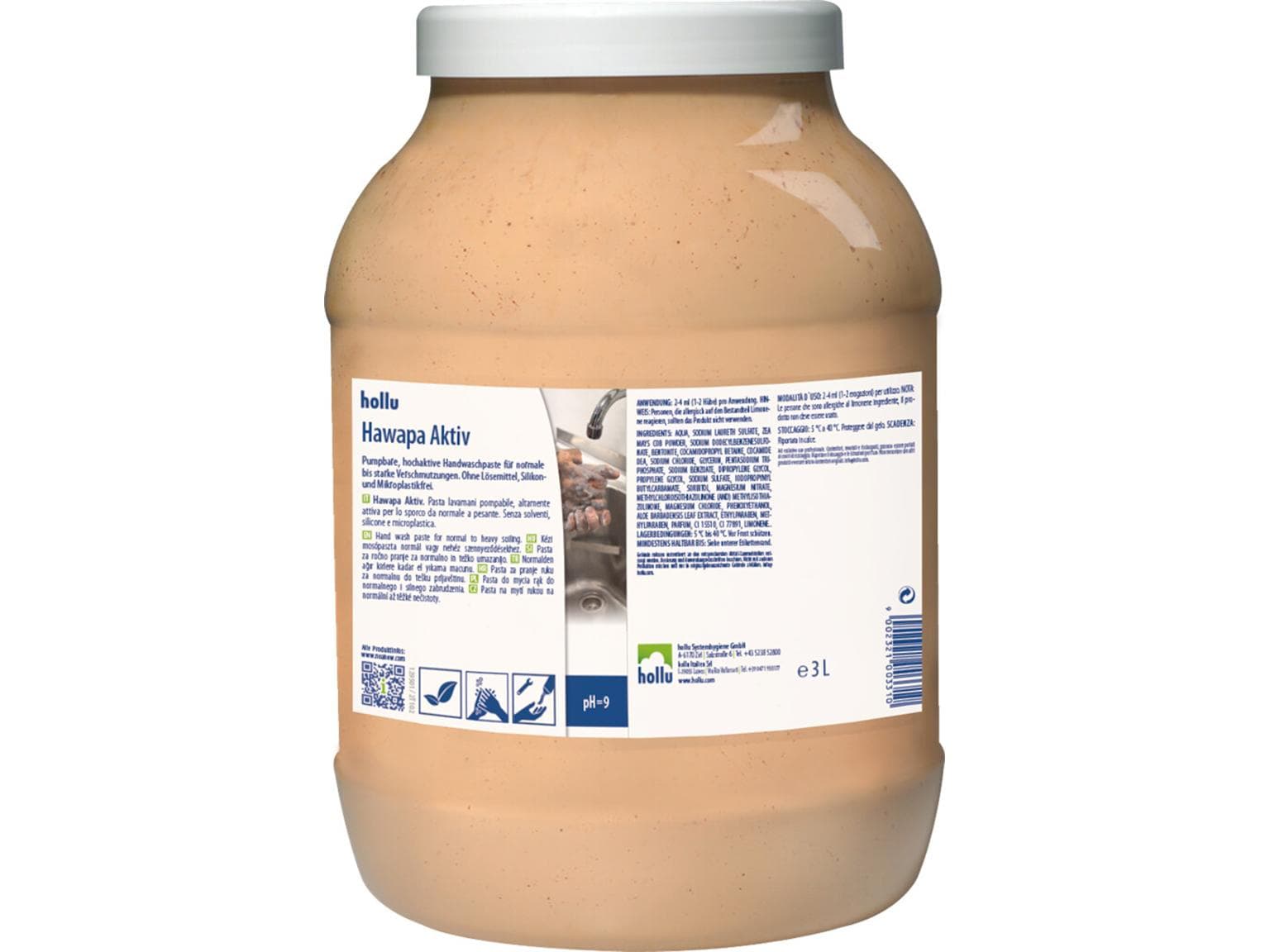 Handwaschpaste Hollu HAWAPA AKTIV hochaktive Handwaschpaste mit Orangenöl