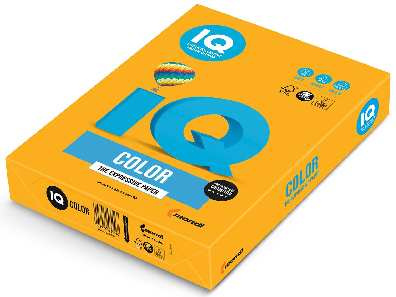 Kopierpapier IQ Color Trend, A4, 80 gm2, altgold, FSC-zertifiziert