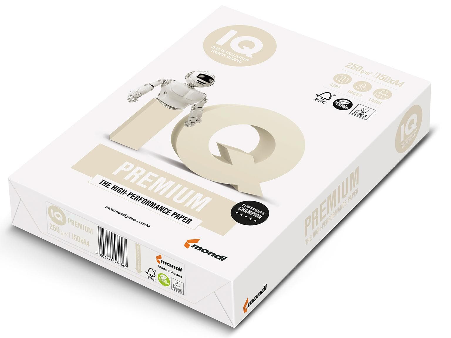 Kopierpapier IQ Premium A4, 250 gm2, weiss, FSC-zertifziert