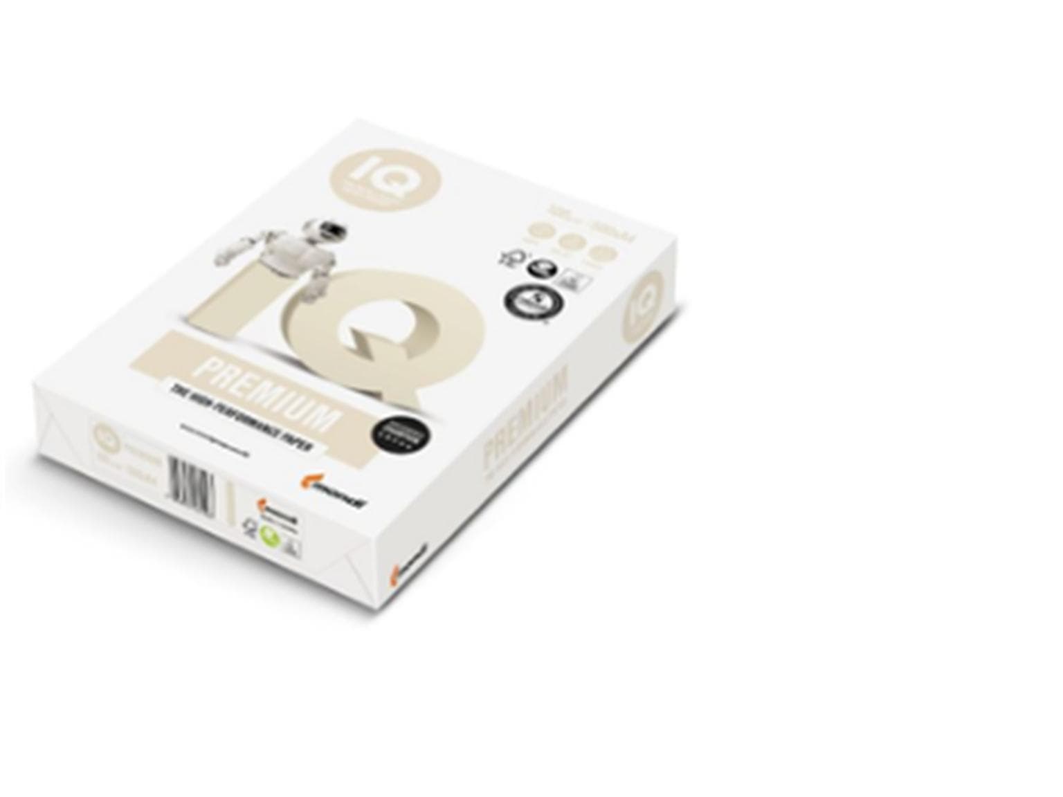 Kopierpapier IQ Premium, A4, 80 gm2, weiss, 2 x gelocht, FSC, TRIOTEC