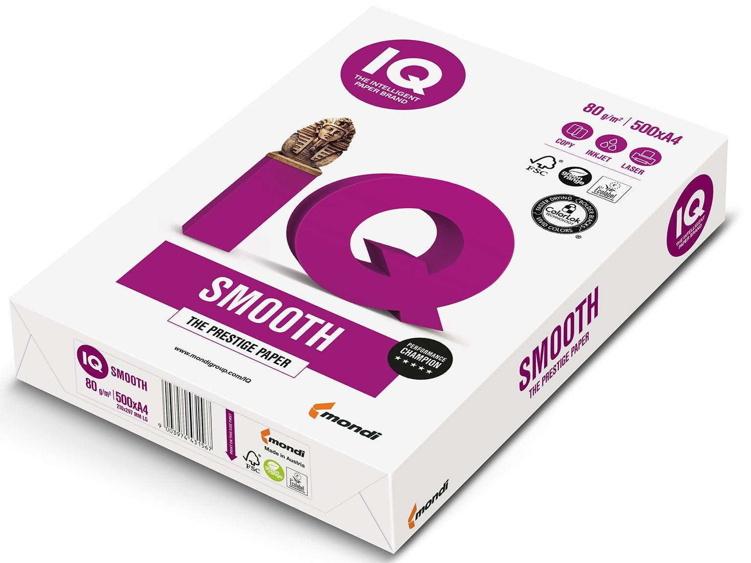 Kopierpapier Selection smooth A4, 80 gm2 hochweiss, Premiumpapier, extra glatte