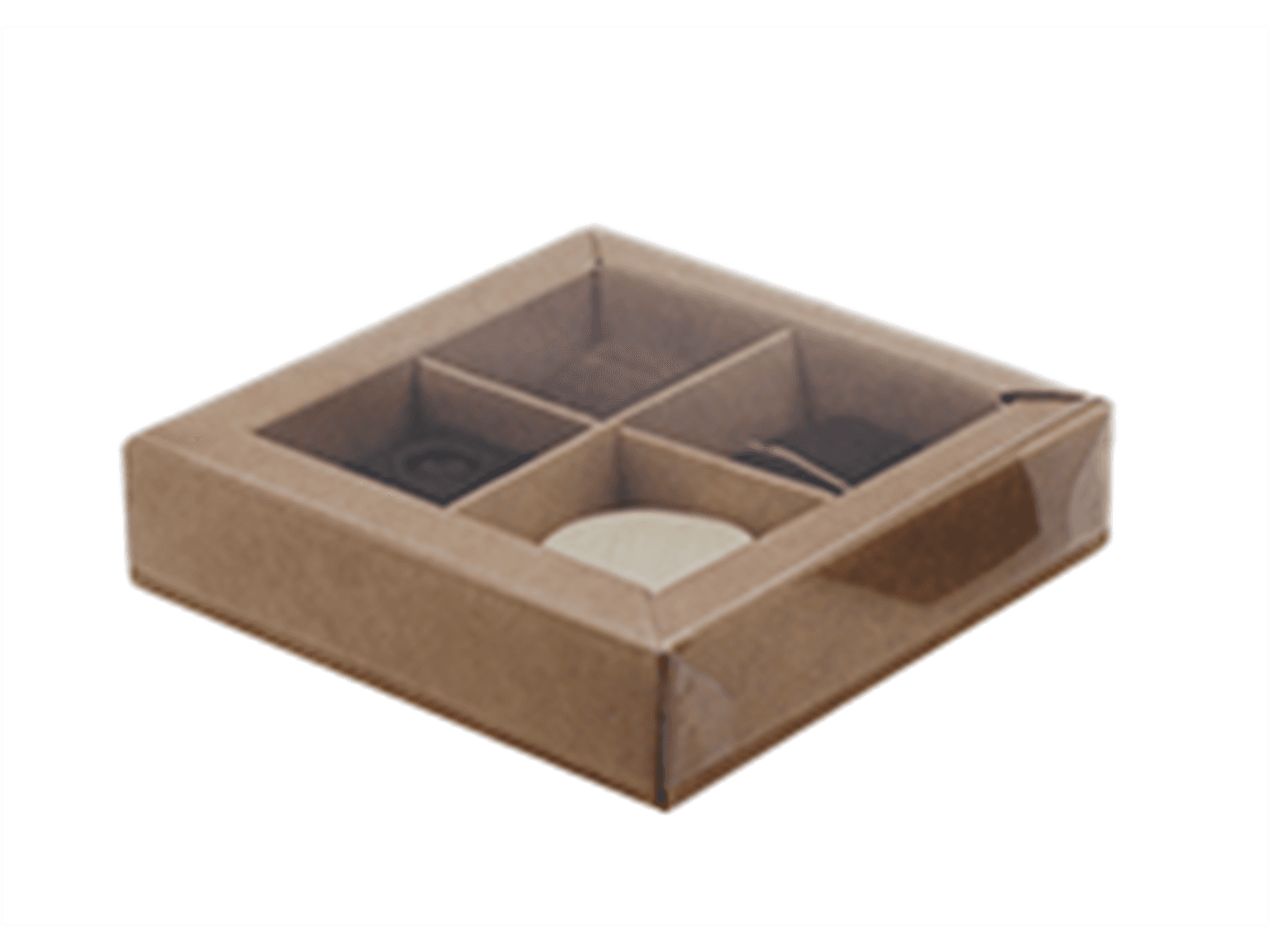 Fensterbox Nr. 9, Kraft 66/66/19mm, aufgerichtet geliefert