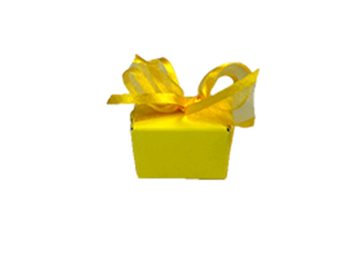 Ballotin 1 praline, Laque yellow 45x30/30mm, gelb