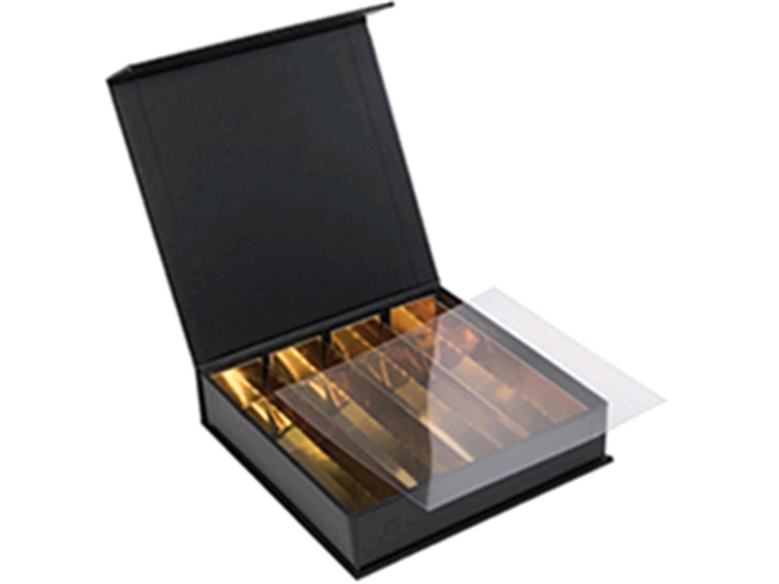 LuxBox Nr. 3, black 140x140/30mm, schwarz