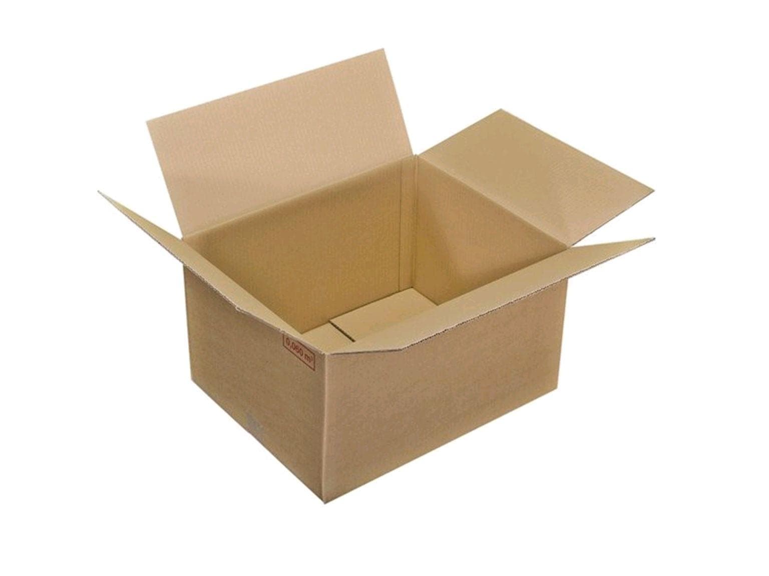 Faltboxen 289 x 189 x 140 mm, braun, 1-wellig, Fefco 0201