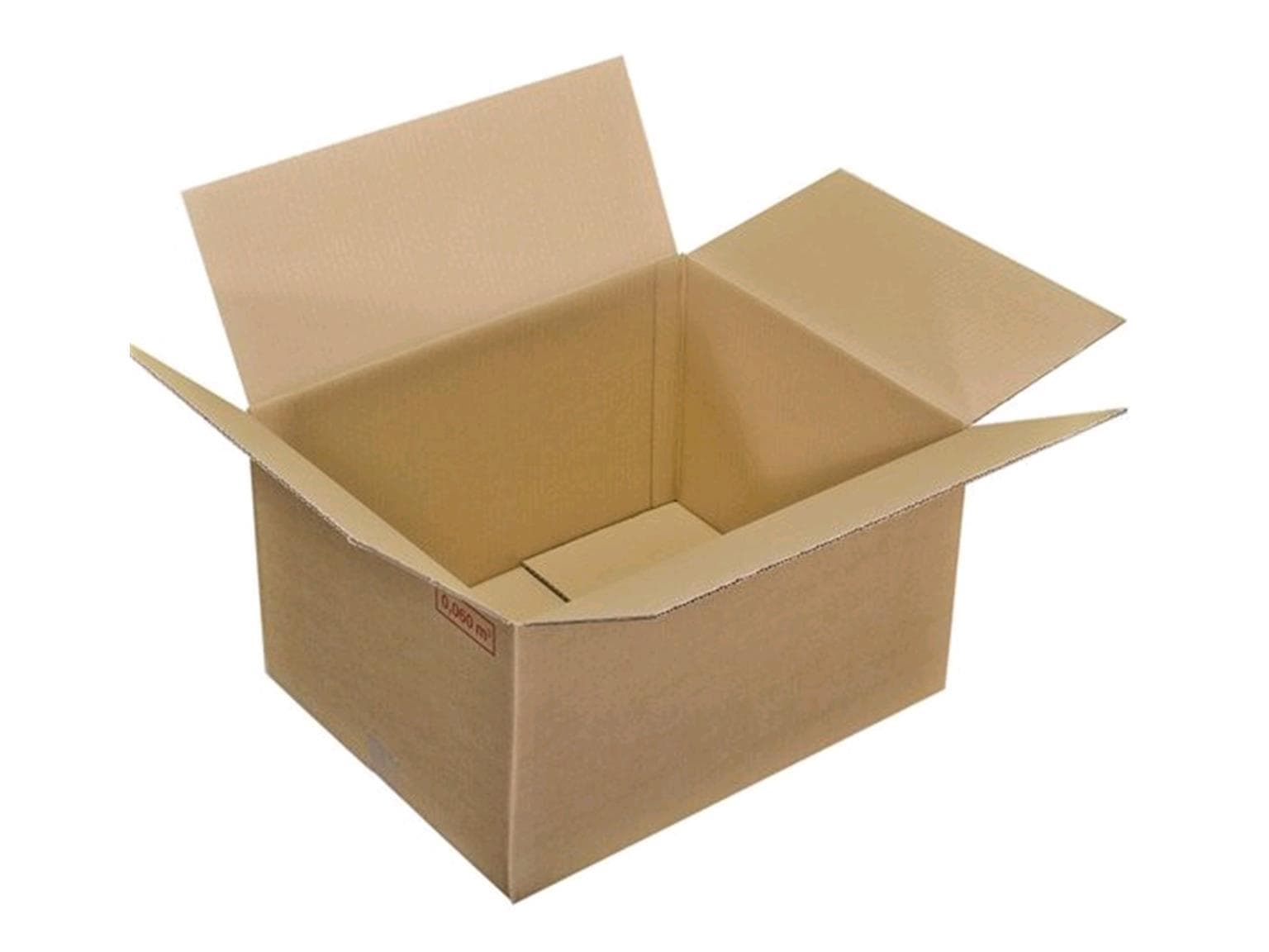 Faltboxen 392 x 292 x 184 mm, Fefco 0201 braun, 1-wellig