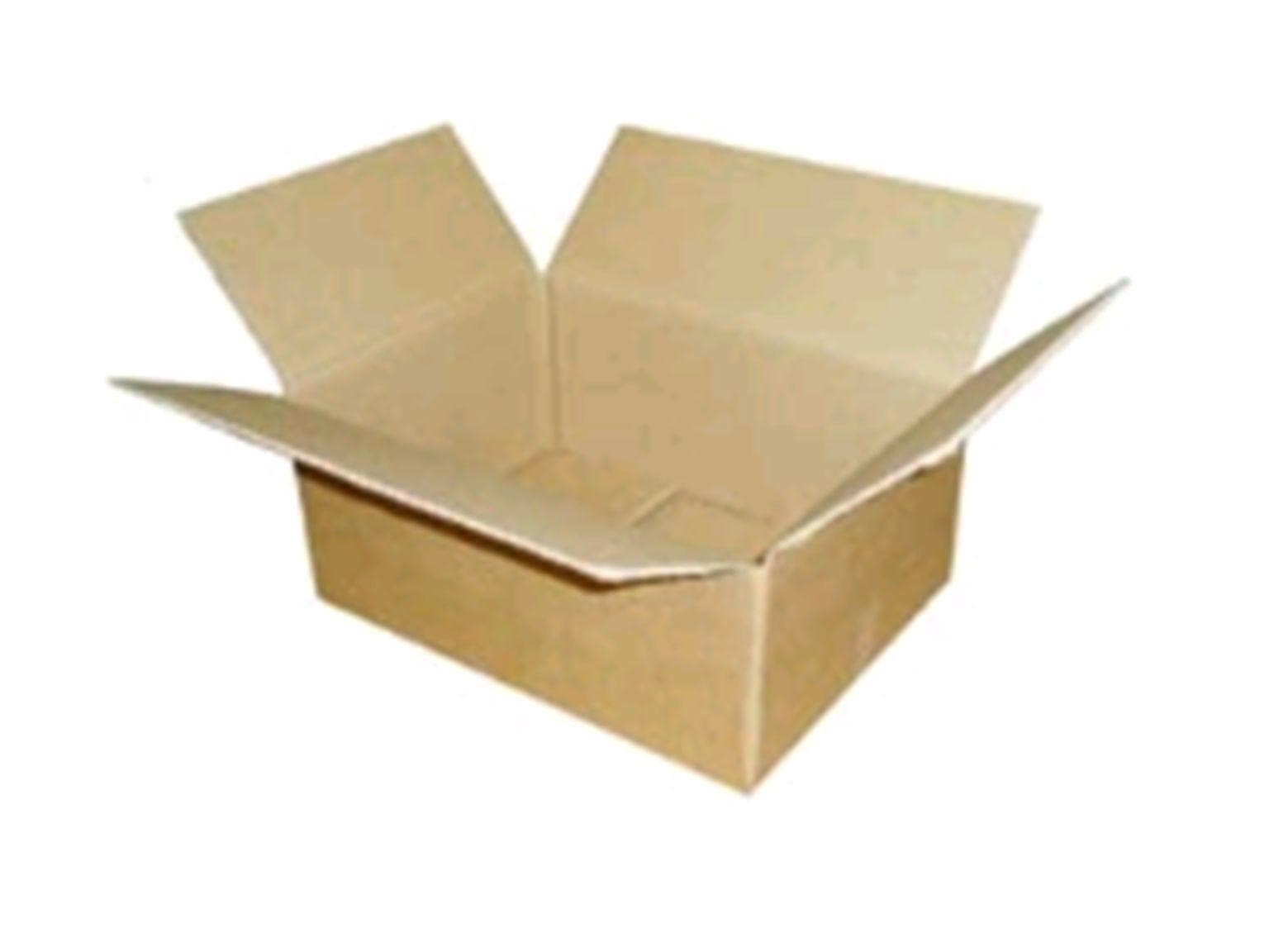 Faltschachtel 2-wellig, braun/braun, Innenmasse 578x376x282 mm, Fefco 0201