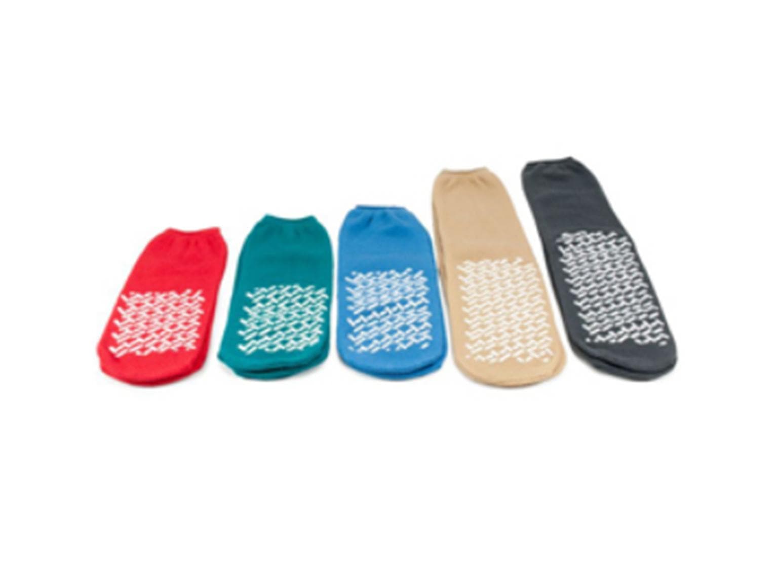 Antirutsch-Socken aus 100% PES Grösse S, 2-seitig beschichtet, rot