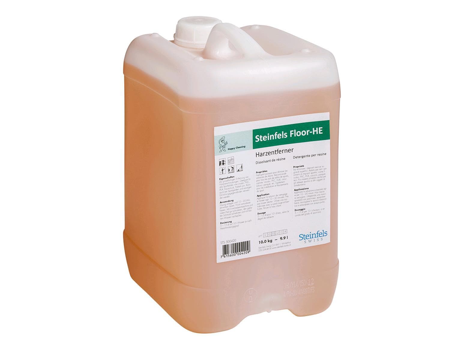 FLOOR-HE, Harzentferner. Kraftvoller Reiniger zur grossflächigen Entfernung