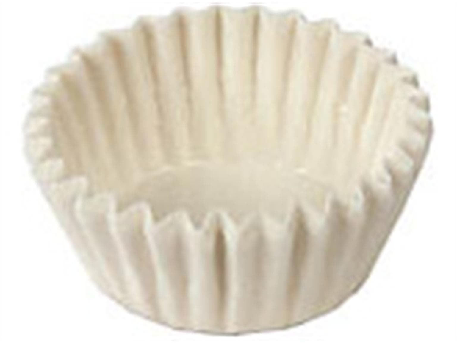 Gebäckkapseln "Eva" Boden ø 50 mm rund, Höhe 25 mm, Pergamentersatz weiss,