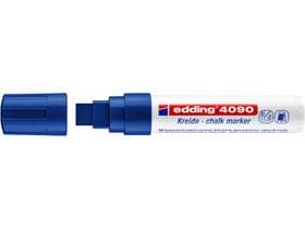 edding Kreidemarker 4090 blau Keilspitze 4-15mm, nicht-permanent