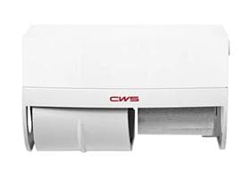 WC-Papierspender CWS Topa Paradise, weiss mit Panel, 173,9 x 266 x 182,1 mm
