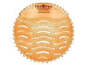 Urinalsieb aus Kunststoff, parfümiert, orange, Duft: Mango