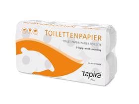 WC-Papier TAPIRA Plus, 100% Recycling 2-lagig, weiss, 250 Blatt (9.5 x 11 cm)