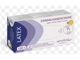 Handschuhe Latex Grösse L, ungepudert, weiss, Marke Sensilind