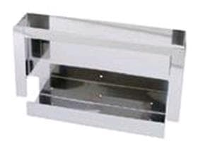 Handschuhboxenhalterung für 3 Boxen, Edelstahl, 389 x 226 x 82 mm