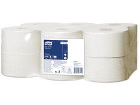 WC-Papier Tork Mini, Universal, weiss (T2), 1-lagig, 1200 Coupons (9.4x20 cm),