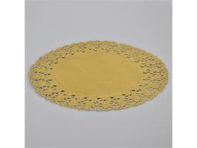 Tortenspitzen ø 18 cm rund, gold lebensmittelecht