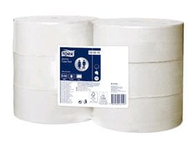 WC-Papier Tork Advanced Jumbo T1, Zellstoff, weiss, 2-lagig, 9.4x20 cm,