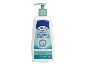 TENA Shampoo & Shower, 500 ml, Gel und Shampoo mit doppelter Funktion