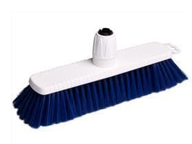Hygienebesen, 30 cm, Körper PP weiss, Besatz PE PBT blau