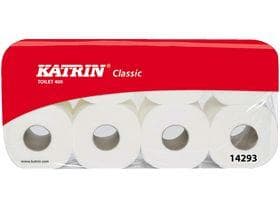 WC-Papier Katrin Classic, Tissue weiss 2-lagig, 400 Coupons (9.5 x 11 cm),