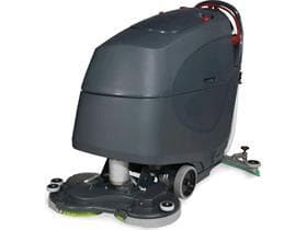 Batterie-Scheuersaugmaschine mit Fahrantrieb und Padloc-Treibtellern