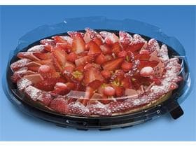 Haube zu Kuchen- und Tortenplatte aus PET/rPET, Ø 160 mm - Höhe 30 mm,