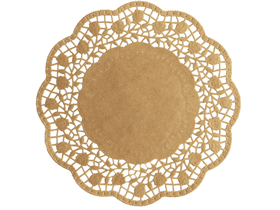 Tortenspitzen ø 18 cm, rund, braun, unbedruckt, unbeschichtet