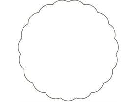 Tassenuntersetzer Saugstoff 50g, ø 90mm, weiss