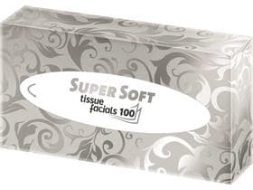 Kosmetiktücher Tissue weiss 2-lagig 100% Zellstoff, Blattgrösse 21 x 20.5 cm