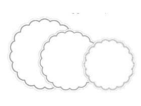 Tassenuntersetzer Tissue 7-lg, ø 200 mm, weiss