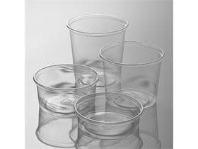 Runddose 400 ml, ø 101 mm, Höhe 82 mm Polypropylen, transparent, ohne Deckel