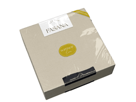 Cotton-Mix Serviette buttercrème 38 x 38 cm, 1/4 Falz