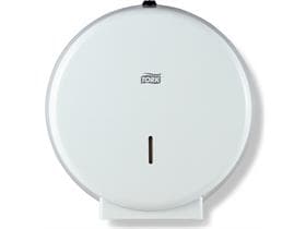 WC-Papier Spender  für Jumborollen T1 Metall weiss, B 316 x T 117 x H 322 mm
