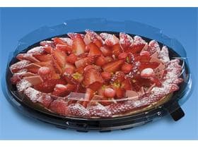 Haube zu Kuchen- und Tortenplatte aus PET/rPET, Ø 255 mm - Höhe 30 mm