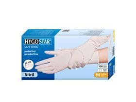 Handschuhe Nitril "SAFE Long" weiss, Grösse L, starke Qualität, 30 cm