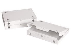 Pizza- und Flammkuchenkarton 30 x 40 x 5 cm, weiss, unbedruckt