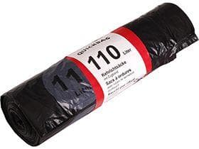 Abfallsack Quick-Bag 110Lt. neutral opak 730 x 1030 + 60 mm, mit weissem Zugband
