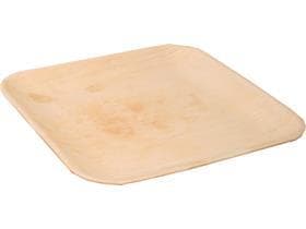 Palmblatt Teller quadratisch, 26.5 x 26.5 cm, 2.5 cm tief
