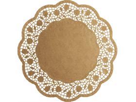 Tortenspitzen ø 36 cm, rund, braun, unbedruckt, unbeschichtet