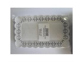 Tortenspitzen 18 x 30 cm rechteckig, hochweiss