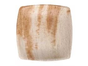 Palmblatt Teller quadratisch, 24 x 24 cm Höhe 1.8 cm