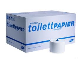 WC-Papier multiROLL toilettPAPIER V3 3-lagig, Recycling-Tissue hochweiss,