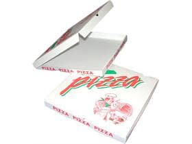 Pizzakarton 41 x 41 x 4.5 cm "NEW YORK" Qualität Kraft 1209, Neutraldruck