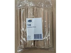 Rührstäbchen aus Holz, 110 mm, einzeln verpackt