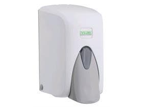 Seifenspender mit Tank für Flüssigseife 500 ml, weiss, 10,5 x 12,5 x 17 cm